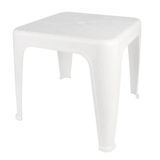 Mesa De Plástico De Apoio Multiuso Branca 43x51cm Mor