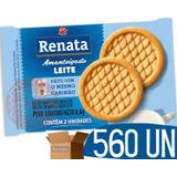 Biscoito Amanteigado Leite Sache Individual Renata 560 U