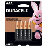 Pilha Alcalina Aaa Mn2400b8 Duracell Cartela Com 8 Un