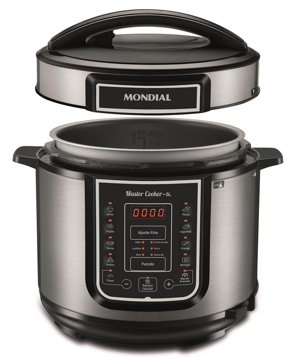 PE-38 - Panela de Pressão Elétrica Digital Master Cooker 5L - 220V