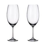 Jogo 2 Taças De Cristal Vinho Bordeaux 630 Ml Milvus Bohemia