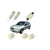 Kit Lâmpada Super Branca Farol / Milha E Led&#39;s Corsa Hatch