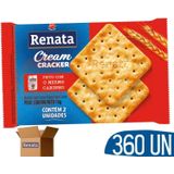 Biscoito Cream Cracker Em Sache Individual Renata - 360 Und