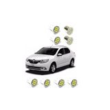 Kit Lâmpada Led Renault Logan 2012 2013 2014 2015 2016 Farol
