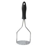 Amassador Manual De Batata Espremedor Inox Cabo Preto