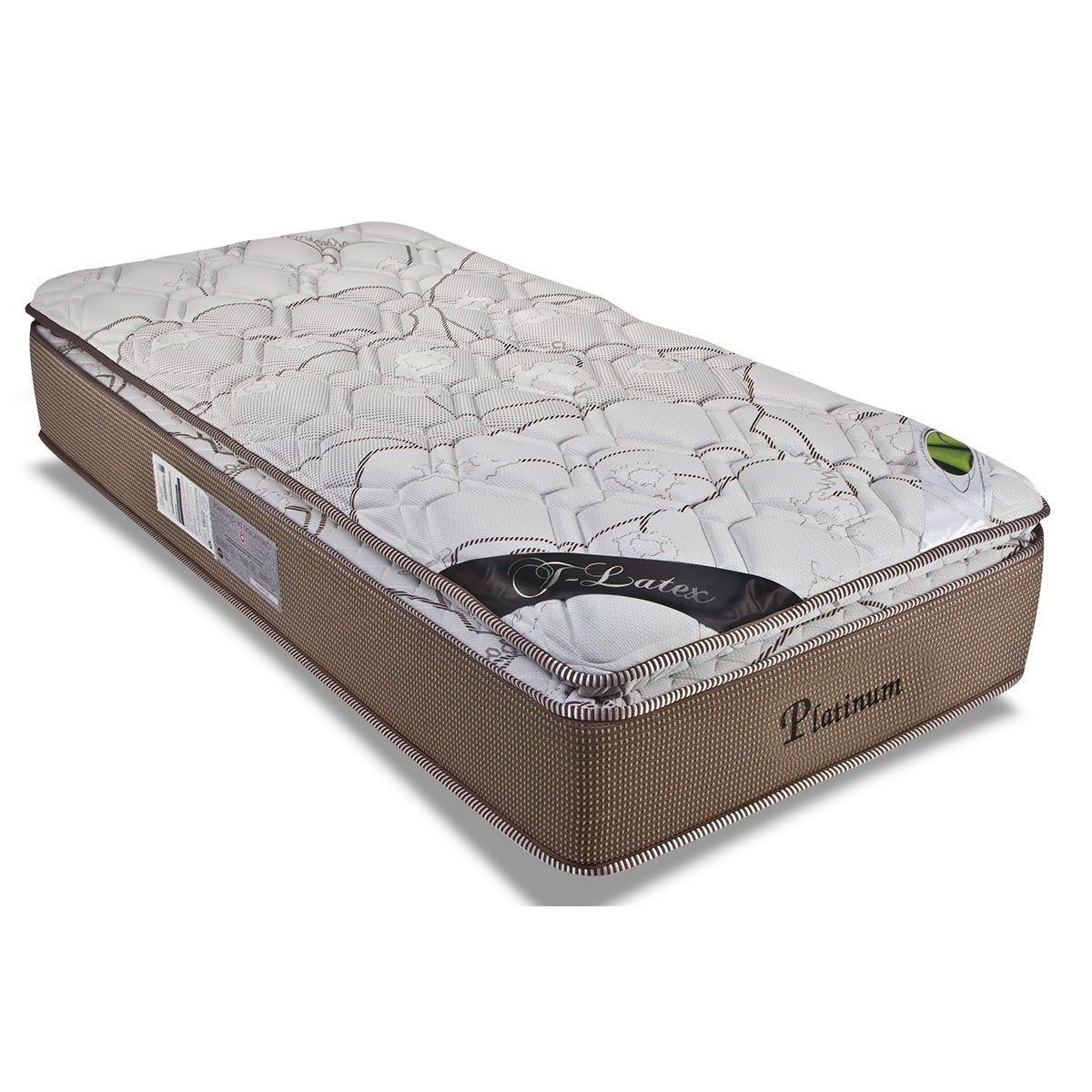 Colchao Solteiro Molas Masterpocket Ensacadas Platinum New Pillow Top 88x188x33 Luckspuma