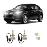 Kit Lâmpadas Super Led Farol Alto Baixo Hrv Hr-v 2015 À 2018