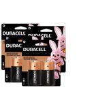 Kit 8 Pilhas Grande D Duracell Alcalina 1.5v Lr20 Rádio