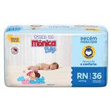 Fralda Turma da Monica Recém Nascido RN 36 Unidades