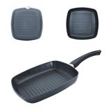 Frigideira Grill Ondulada Bistequeira Carne Grelha Ceramica