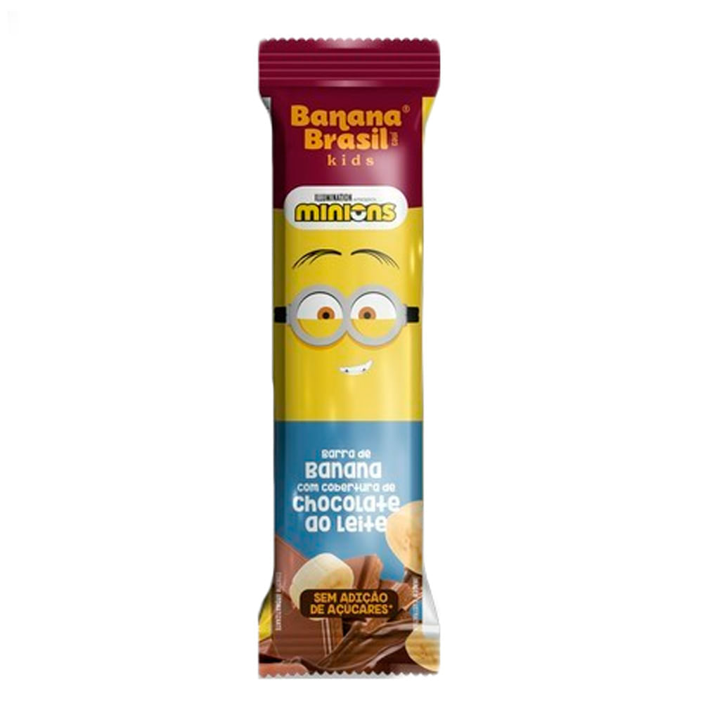 Barra De Fruta Banana Brasil Kids Minions Sabor Banana E Chocolate Ao ...