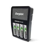 Carregador De Bateria Recarregável Energizer Aa E Aaa (valor De Recarga) Com 4 Baterias Recarregáveis Aa Nimh