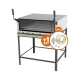 Kit - Forno Assador Refratário Gás Prp-900g + Kit Gás - Progás