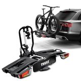 Suporte Transbike 2 Bicicletas Engate Thule Easyfold Xt 933 Universal Preto Sistema de Iluminação