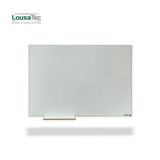 Quadro Branco Liso Reto 090x060cm - Lousa Melamínica - Borda Arredondada Em Mdf