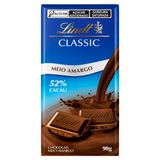 Chocolate Lindt Classic Meio Amargo 52% Cacau 90g