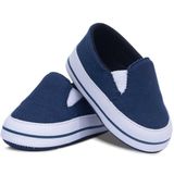 Tenis Bebê Slip On Menino Infantil Calce Fácil 01.09 Cor:marinho,tamanho:m
