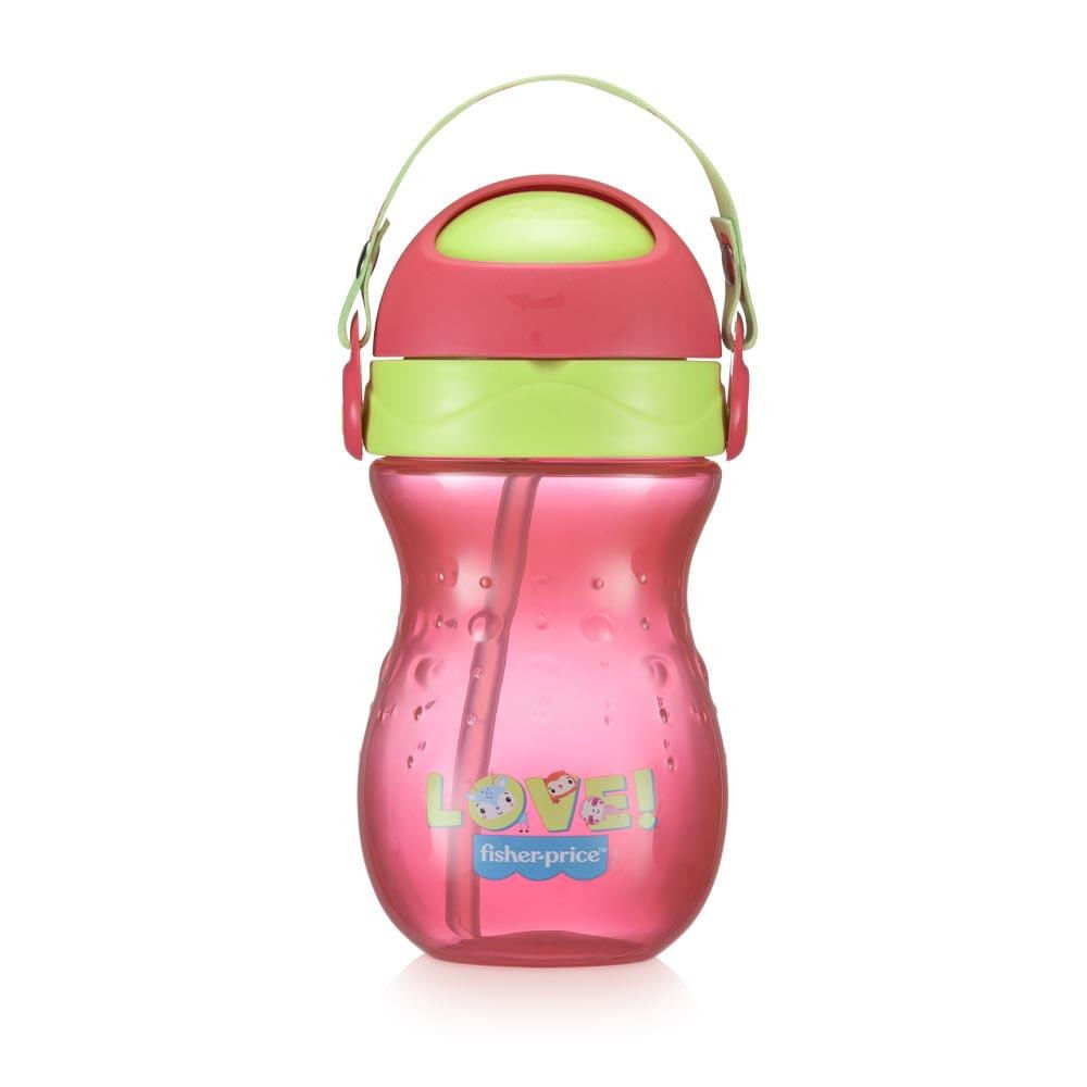 Copo Com Canudo Playful Rosa Ballet - Bb1019