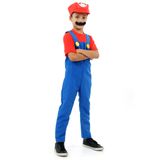 Fantasia Mario Bros Infantil Luxo - Super Mario World P