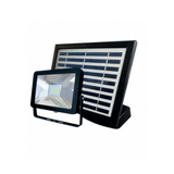 Refletor Led Taschibra Com Placa Solar Prime 01 Ip44 Preto 6500k Branco Frio