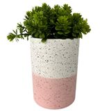 Vaso Delicado Granilite De Cerâmica Decorativo Duas Cores