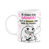 Caneca Flork Amigas -  Tá Vendo Essa Galinha?