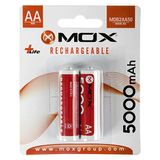 Pilha Recarregável Aa Mox De 5.000 Mah 1.2v 2 Unidades