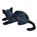 Gato Preto Pelúcia 35 C M Comp. Deitado
