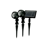 Refletor Espeto De Led Solar Prime 03 Ip44 Preto Taschibra 6500k Branco Frio