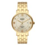 Relógio Orient Dourado Feminino Fgss1165 C2kx com Calendário