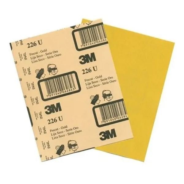 90 Lixas Ouro 3m - 220/400/600 30 Folhas Cada