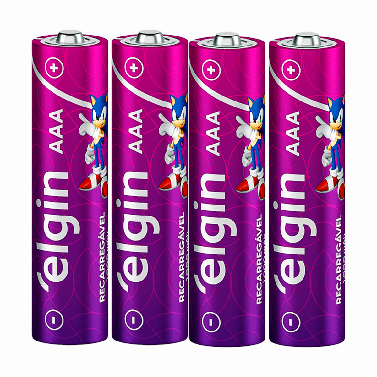 Pilha Recarregável Elgin Aaa 1.2v 900 Mah Cartela Com 4 Unidades