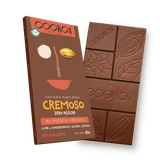 Kit 3x: Chocolate Cremoso Zero Açúcar Vegano Cookoa 80g