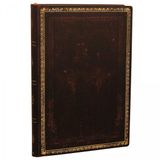 Caderneta Capa Flexivel Pautada Black Moroccan Paperblanks Mini