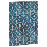 Caderneta Capa Dura Pautada Blue Velvet Paperblanks Mini