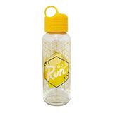 Garrafa De Água De Vidro Go Run 500ml - Casambiente R922009-amarelo