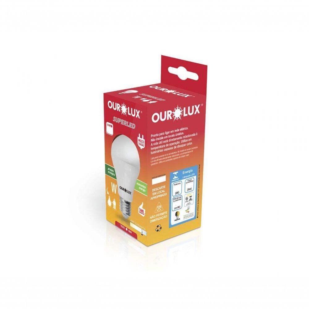 Lampada Led Bulbo Ourolux 12w Br