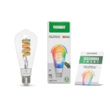 Lâmpada Led Smart Wi-fi Inteligente St64 Filamento 6w E27 Rgb Taschibra