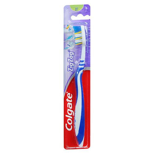 Escova De Dentes Colgate Zigzag Média 1 Cada Da Colgate (pacote Com 4)