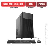 Computador Spread Corp Intel Core I5 4gb Ssd 240gb Com Kit Windows 10