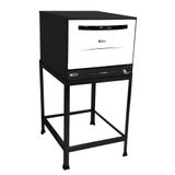 Forno A Gás Clarice Semi Industrial Topmaxx 107l - Preto/branco