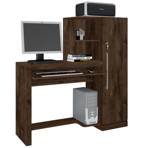 Escrivaninha/Mesa para computador Aroeira - Candian/JCM Movelaria (Cacau) Menor preço em Escrivaninha/Mesa para computador Aroeira - Candian/JCM Movelaria (Cacau)