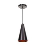 Lustre Pendente Cone Preto Lustre Para Sala Quarto Balcão