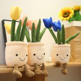 35cm Lifelike Tulipas Plantas De Pelúcia Brinquedos Prateleira Decoração Boneca Macia