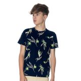 Camiseta Juvenil Masculina Estampada Minty Azul 14