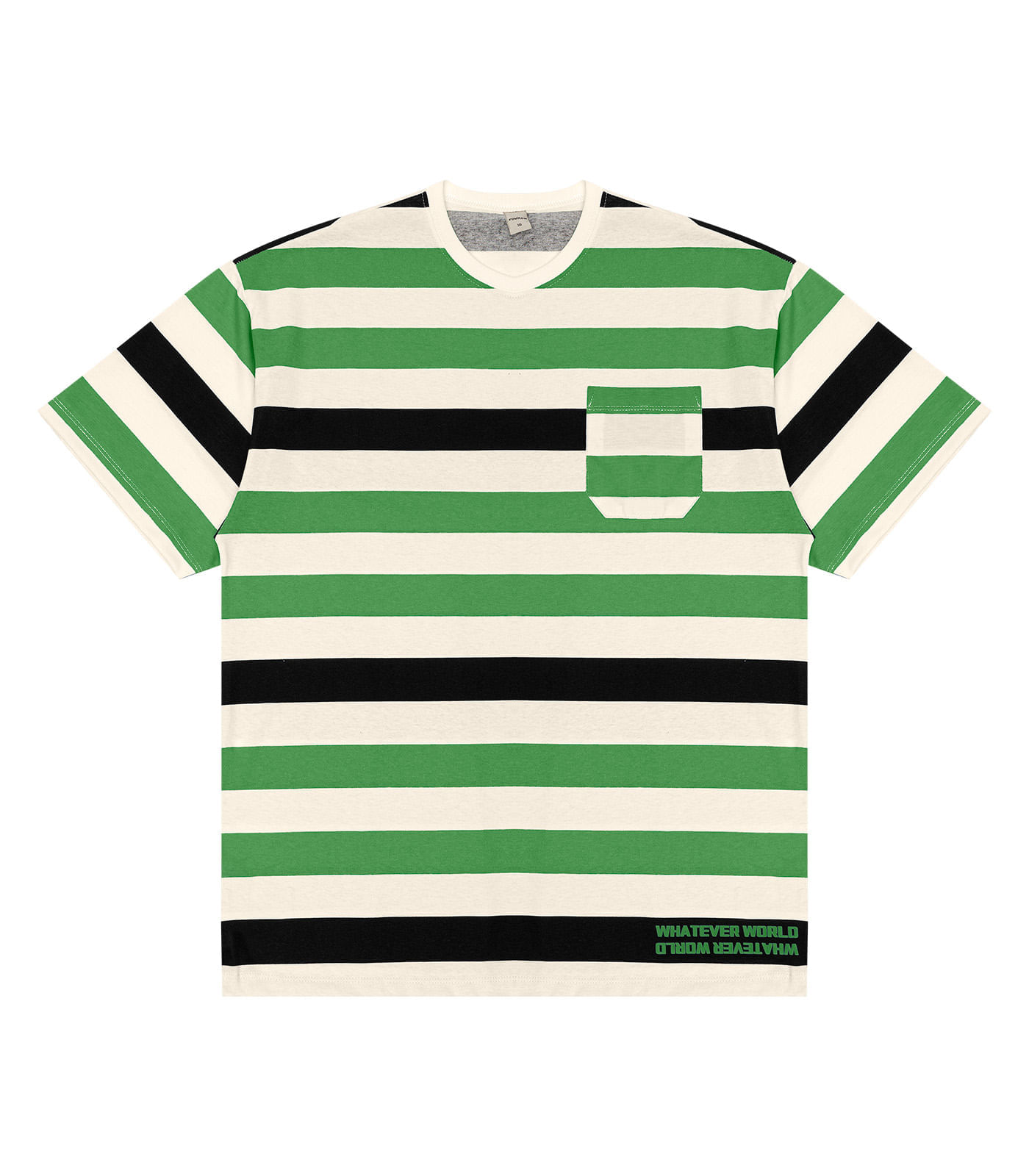 Camiseta Juvenil Masculina Listrada Minty Verde 12