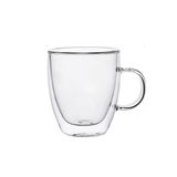 Copo De Café De Camada Dupla Do Escritório, Caneca De Vidro Borossilicato Alto