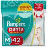 Fralda Pampers Pants Ajuste Total Tamanho M Com 42 Fraldas Descartáveis