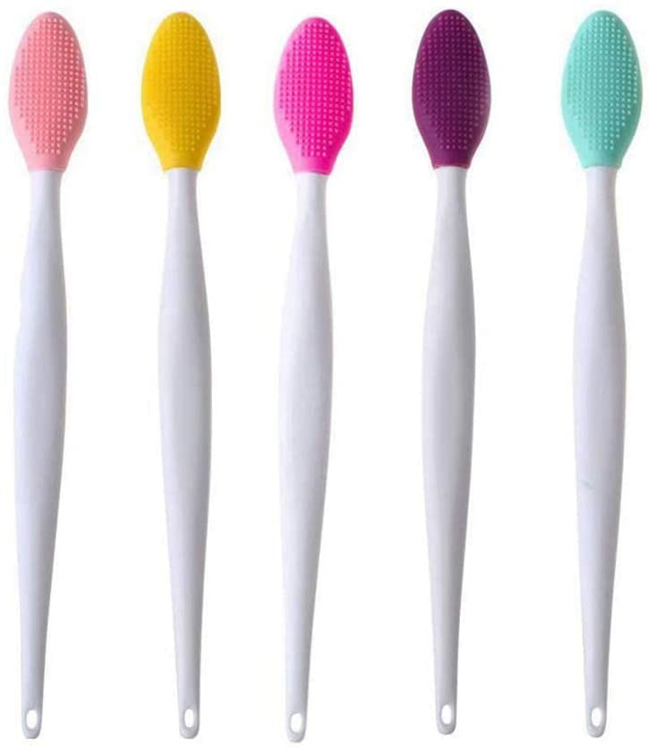 Escova De Dentes De Cachorro, Escova De Dentes De Cachorro De Lado Duplo Feita De Silicone Macio, Escovas De Dentes Macias Com Alça Longa Cu