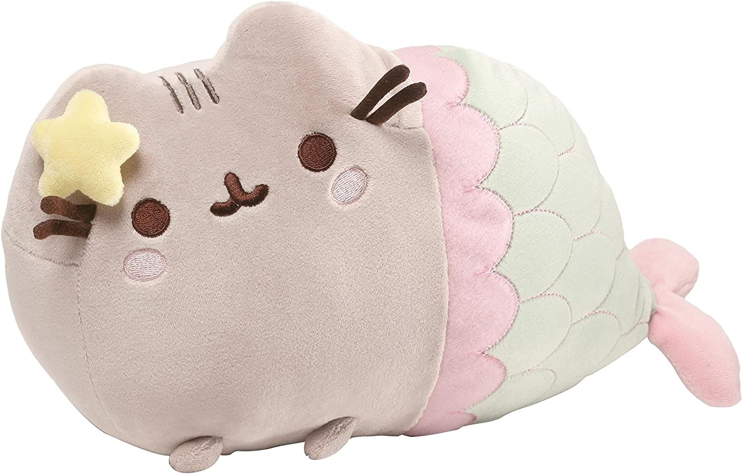 Gund Pusheen Sereia Com Gato Animal Recheado De Pelúcia Estrela, 12